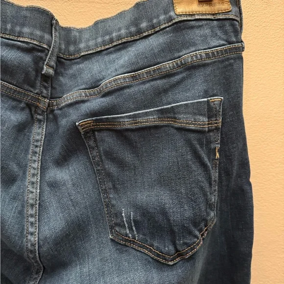 Classic Blue Denim Jeans by express  barley boot mid rise 14R - Picture 5 of 7